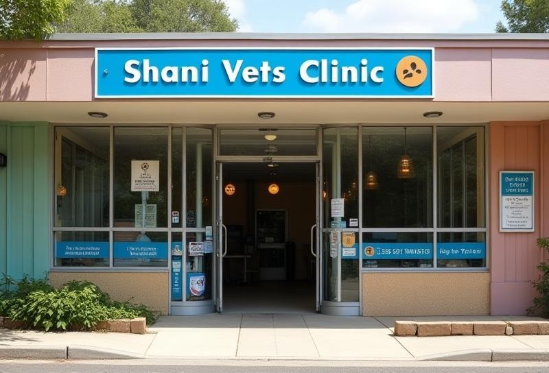 Exterior view of Shanti Vets clinic entrance