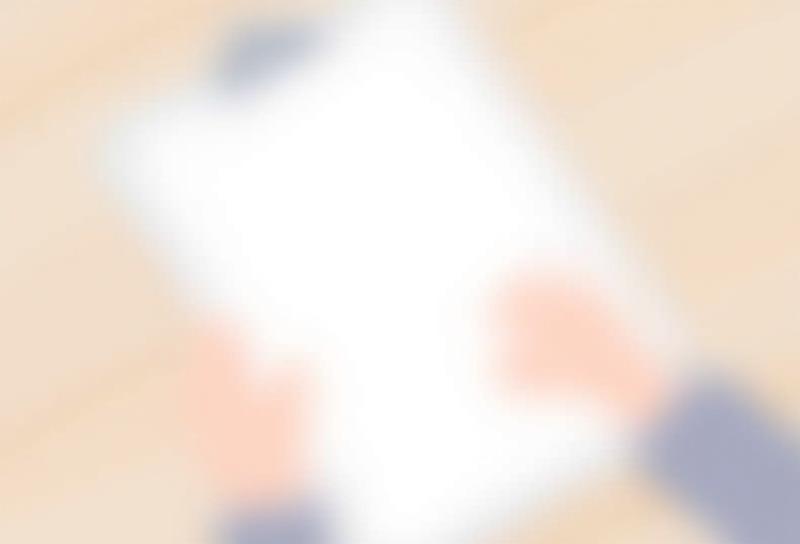 Illustration of a person filling out a survey form